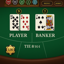 Wazamba - Baccarat Élégant - Enjeux Élevés