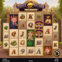 Wazamba - Piggy Riches Megaways Slot - Jackpots Progressifs